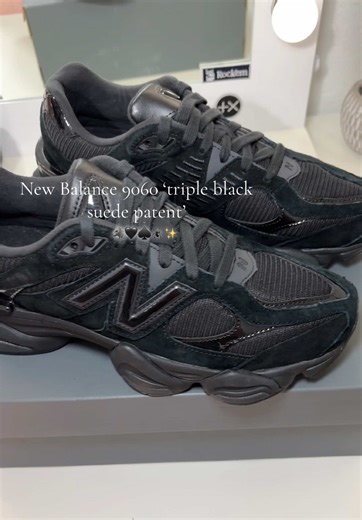 New Balance 9060 Triple Black Suede Patent Review