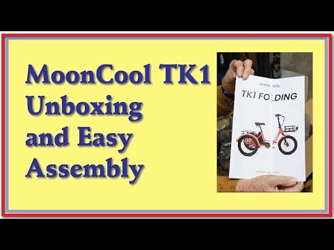 Unboxing and assembly of the MoonCool TK1 electric folding adult tricycle. Quick & easy.