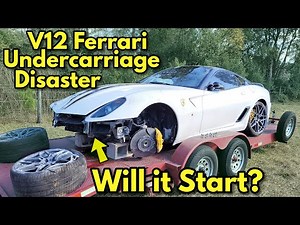 We Found a Disaster UNDER my Totaled V12 Ferrari! Will it Start and Drive?