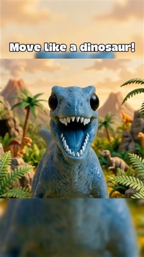 Velociraptor Dinosaur Action Song 🦖 Jump, Stomp, Spin & Freeze! #dinosaur #actionsong