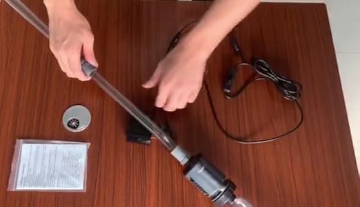 How to install and use this aquarium cleaner