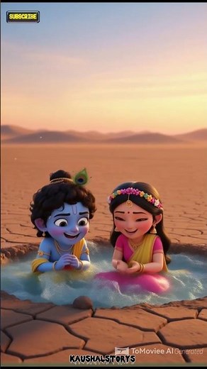 “Krishna & Radha in the Desert | Funny Short Story | Pixar Style 3D Animation” #viral #tranding