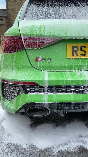 #audirs3sportback #rs38y #kyalamigreen #5pot #carwash #snowfoam #fyp #4u #viral