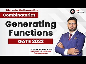 GATE CSE 2022 Generating Function | Combinatorics | Discrete Mathematic | GO Classes | Deepak Poonia