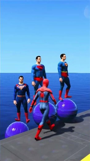 GTA 5 : Spider_Man Water Ragdolls Compilation #shorts #gta5