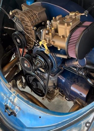 Supercharged Aircooled VW Running our Class 11 Exhaust for Slammed VWs