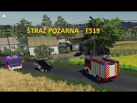 [FS19] STRAŻ POŻARNA🔥 WYPADEK I POŻAR SAMOCHODU🔥 TRĄBY🔥 ALARMOWO 🔥
