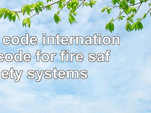 FSS code international code for fire safety systems 8715b538