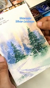 ❄️ Watercolor Trees with a Toothbrush? YES! 🤯 Time to get creative with your tools! 👇 Watch how I use an old toothbrush to paint the perfect pine trees for this serene winter landscape. No fancy brush needed for that beautiful, textured look! Then, a quick final white spatter brings the snow to life. QWhere in the world would you want to paint this snowy scene right now? Let me know! 👇 Ready to master texture hacks and landscapes? Join my Patreon! You get full-length, real-time tutorials with