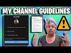 HOW TO SET YOUR CHANNEL GUIDELINES