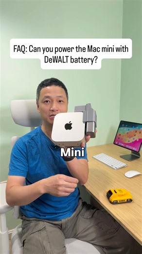 Power the Mac mini with DeWalt battery?!