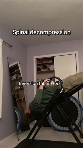 Inversion tables sound great… until you realize you’re strapped in, lifted off the ground, and hanging your full body weight from your ankles. One slip. One dizzy spell. One faulty lock. And now you’re not decompressing — you’re falling. Inversion also increases pressure in the head and eyes, can cause dizziness, and puts strain on your joints while you’re trying to “relax.” A decompression belt? No flipping upside down. No ankle restraints. No height. Just lie on your bed or sofa and gently cre