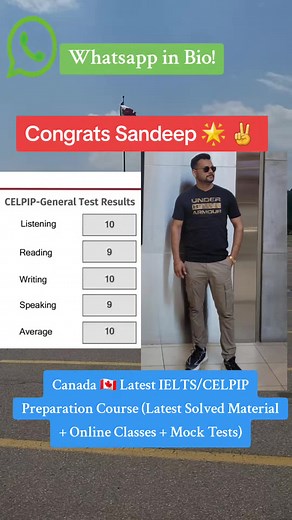 Another Celpip Success Story 🙌 #internationalstudents🇨🇦 #expressentrycanada🇨🇦 #ieltscanada🇨🇦 #foryou #ieltscanada #calagrywale #brampton #8777 #studentvisacanada🧿