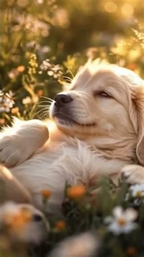 ADORABLE cute puppy waking up 😍😍😍.. sweet heart 💗❤️💗❤️...