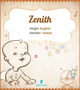 Zenith Name Meaning, Origin, History, And Popularity