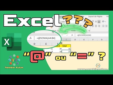 Excel - Usar "@" ou "=" ? | Saiba como fazer fórmulas de forma alternativa, usando arroba ou igual