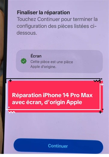 Réparation iPhone 14 Pro Max avec écran, d’origin Apple