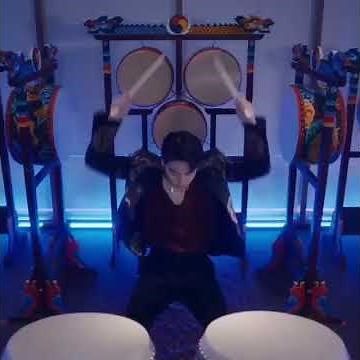 BTS JUNGKOOK PLAYING DRUMS