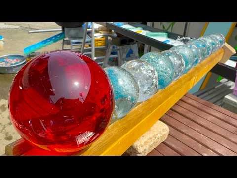 Marble Run ASMR ☆ New Original Course × Water and Crystal Balls