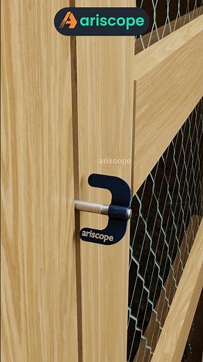 Smart Rotating Metal Latch for Secure Locking #ariscope