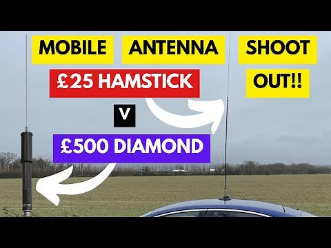 Ham Radio Antenna Shootout! Hamstick v Diamond SD-330 Screwdriver Antenna