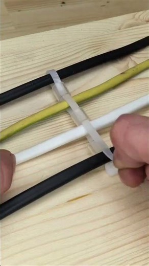 tricks for installing cables neatly using cable ties #shortsvideo
