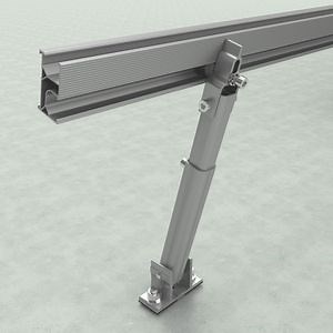 [Hot Item] Aluminum PV Power System Front Rear Leg Flat Roof Solar Panel Bracket