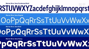 华纳兄弟全新的品牌字体 Warner Bros. Sans