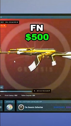 CS2 Genesis Terminal Unboxing $500 Factory New AK47 THE OLIGARCH #cs2 #shorts