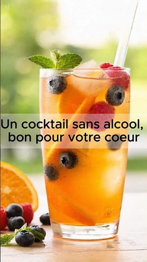 Ce cocktail sans alcool est meilleur pour votre cœur ❤️🍓
