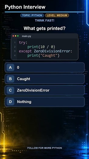 Python Exception Trap 🚨 Error or Message? #pythonprogramming #pythonforbeginners