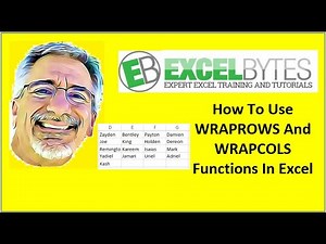 How To Use WRAPROWS And WRAPCOLS Functions In Excel