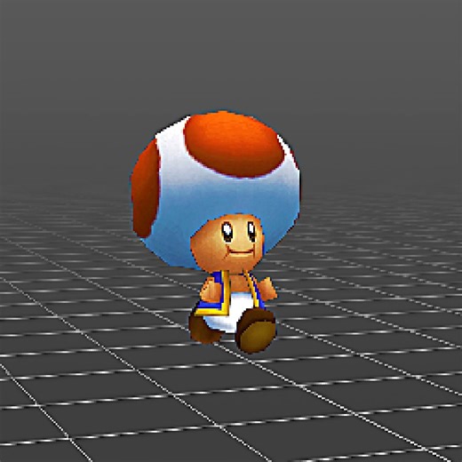 Retromesh | A run animation for Toad. #nintendo #nintendoswitch #nintendoswitch2 #mario #gaming #3dart #blender3d #blender | Instagram