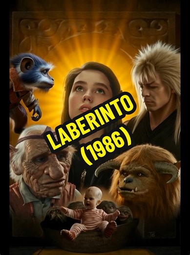 LABERINTO (1986). Laberinto (Labyrinth) es una película de fantasía musical de 1986, dirigida por Jim Henson y producida por George Lucas, célebre por sus marionetas y la actuación de David Bowie como el Rey Jareth. La trama sigue a Sarah (Jennifer Connelly), una adolescente que debe cruzar un inmenso y peligroso laberinto en 13 horas para rescatar a su hermano pequeño, secuestrado por los goblins. #kaxpian #laberinto #davidbowie #kaxpian #dragondegomorra