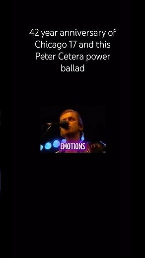 42 year anniversary of Chicago 17 and this Peter Cetera power ballad #shorts #chicago17 #petercetera