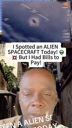 I Spotted an ALIEN SPACECRAFT Today! 👽💥 But I Had Bills to Pay! #UFOsighting #AlienEncounters #ItsReal #fyp #viral