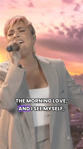 Magical moment when you spot your performance in the Demi Lovato Biden–Harris inauguration video.