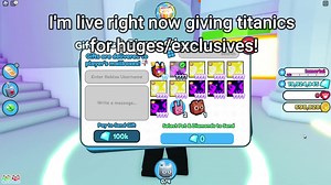 Giving titanics for free! #petsimulatorx #psx #giveaway