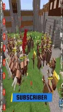 Skeleton Army vs Villager Guards in Minecraft! #shorts #minecraft #minecraftshorts