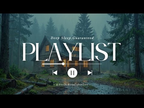 Insomnia Relief: Heavy Rain in a Dark Forest & Soft Felt Piano