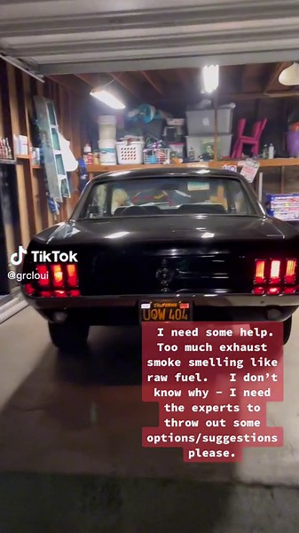 The car smokes randomly. Sometimes none at all- others- full on white smoke from exhaust- smelling like raw fuel. I did notice 87 fuel smokes way more than 91 grade. But what else can cause the smoke. New fuel pump, new 600cfm Holley carb, new fuel line- but connects to a rubber line to the carb. Should I change it to a steel line? Valve cover gaskets replaced. Only new missing part is the fuel filter. The carb has been dialed in - but have it at 1000- sometimes it wants to shut off when I slow 