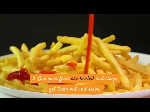 How to make perfect french fries in Microwave and Oven in less than 2 minutes.
