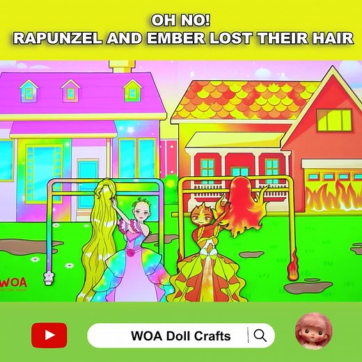 An interesting hair contest! Let's watch #mcn #woavideo #woanetwork #woadolls #handmadecraft #hairstyle #elemental
