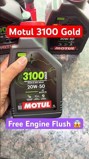 💥 Motul 3100 Gold 20W50 | Free Engine Flush Offer 😱 #motul3100 #motuloil