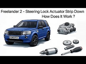 Land Rover Freelander 2 / LR2 Steering Lock Actuator Motor Strip Down - How Does It Work ?