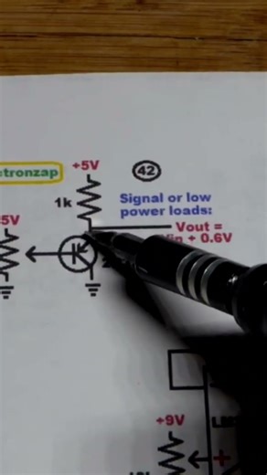 Power Voltage Using PNP BJT Emitter Follower Transistor Circuit Schematic #electroniccomponent #diy