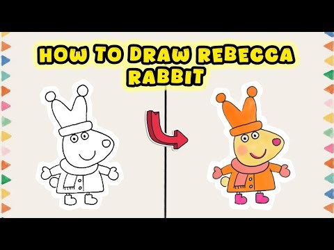 How to Draw Rebecca Rabbit from Peppa Pig – Cartoon Guide with Markers