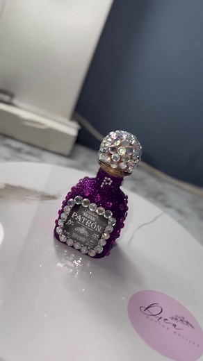 Custom Purple Patron 50ml Bottle Design - Drea Custom Bottles
