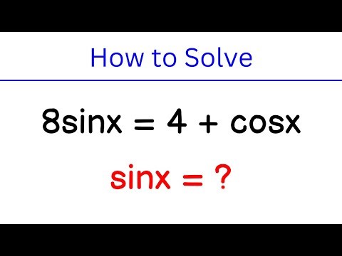 How to Solve a Fascinating Trigonometry Problem with Algebraic Techniques