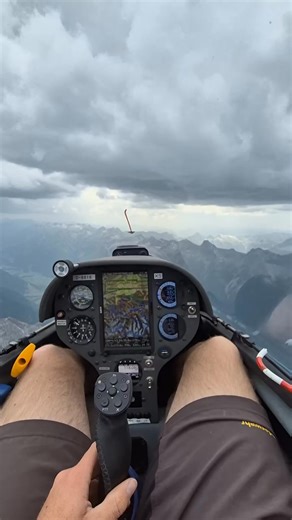 Cockpit view hits different when another glider is right there in front. Cloud lines, quiet turns, and real gliding moments. This flying by @jan_k2_ shows why soaring never gets boring. #gliding #sailplane #soaring #aviation | Glider Airstrip